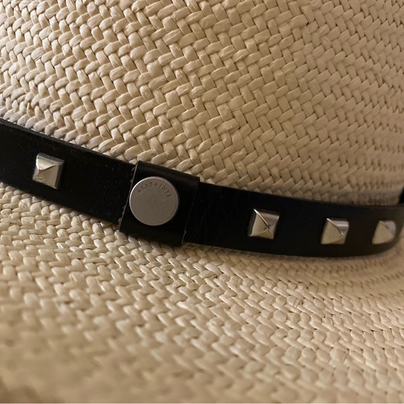 ALLSAINTS Paige Studded Light Woven Straw Fedora - Picture 15 of 16